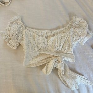Eyelet Tie Top